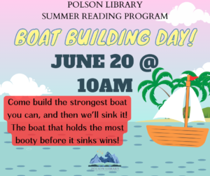 Boat Building Day June 20 at 10 a.m.