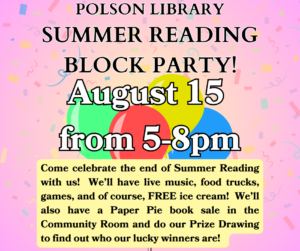 Block Party August 15 at 5 p.m.