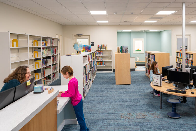 A view of the children's help desk