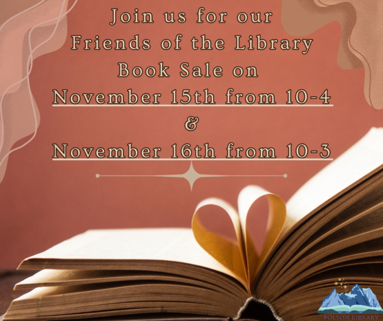 Friends book sale November 15 and 16