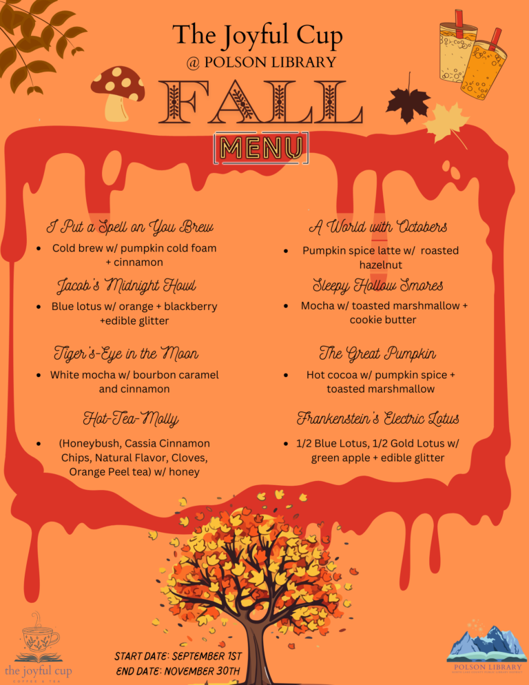 Fall drink menu