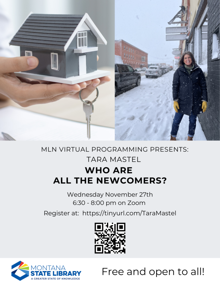 Who are the Newcomers virtual program November 27 6:30 p.m.