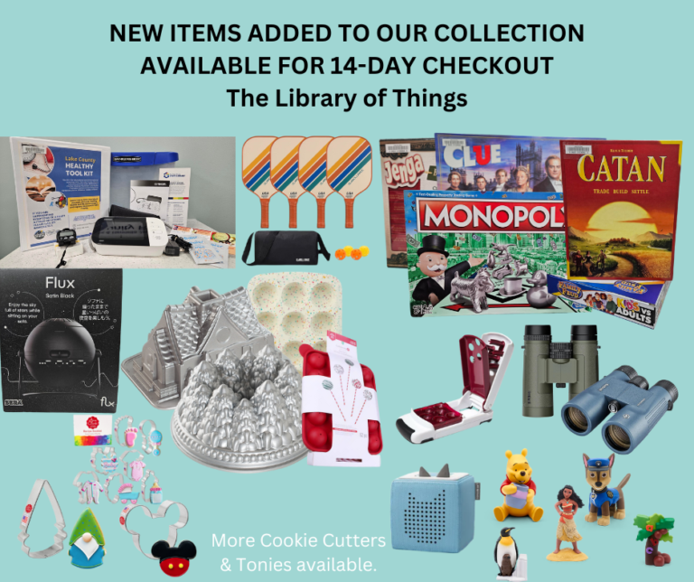 NEW ITEMS ADDED TO OUR COLLECTION AVAILABLE FOR 14-DAY CHECKOUT