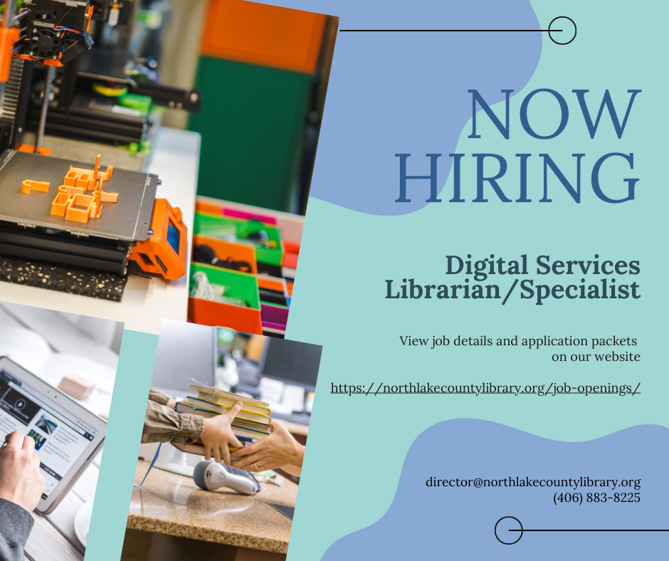 Now hiring a Digital Services Librarian or Specialist