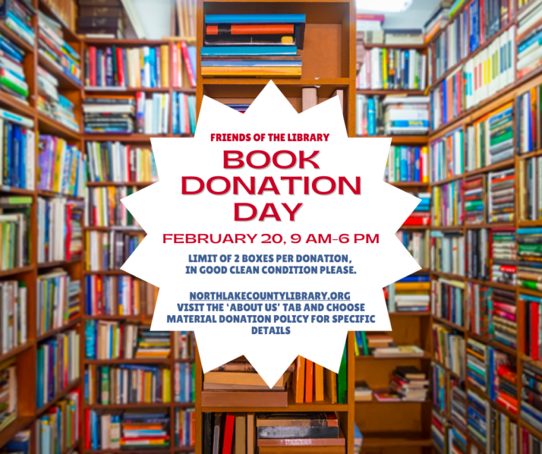 Donate books on February 20