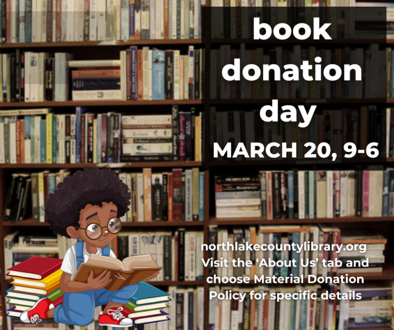 Book Donation Day March 20