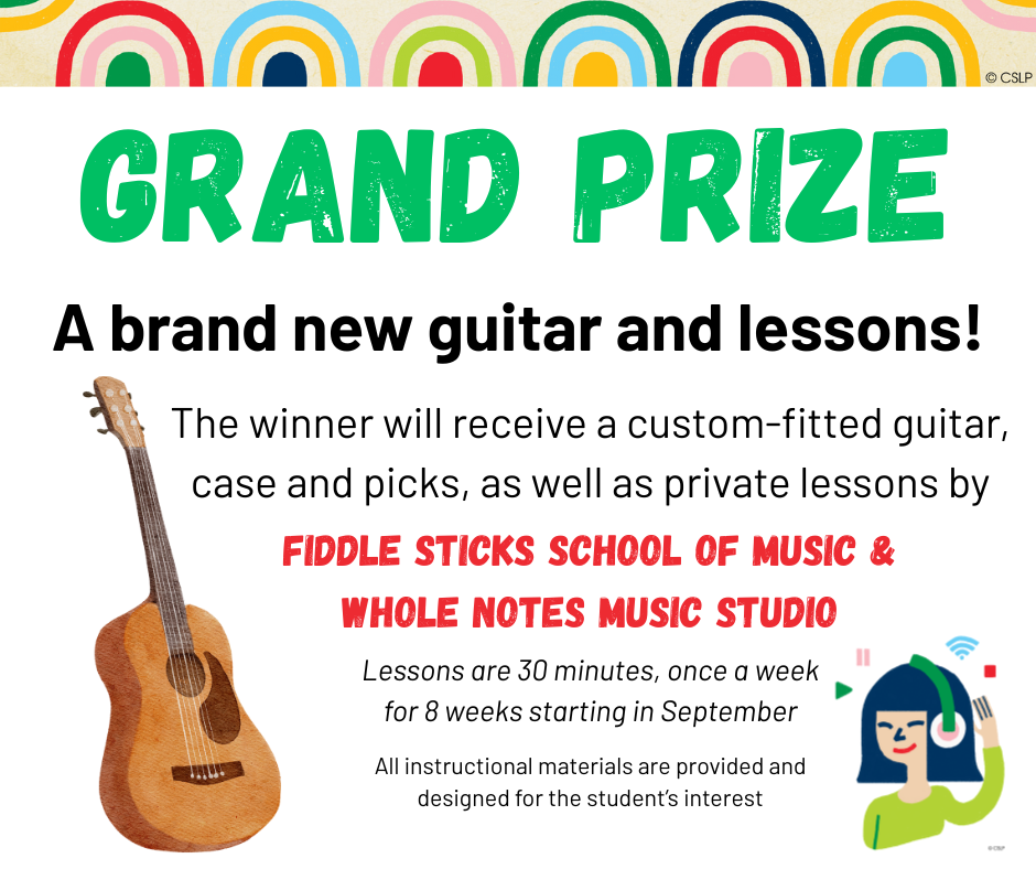 Grand prize guitar and lessons