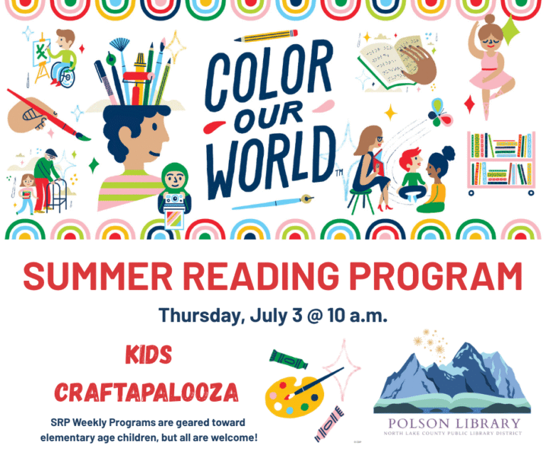 July 3 at 10 a.m. Kids Craftapalooza