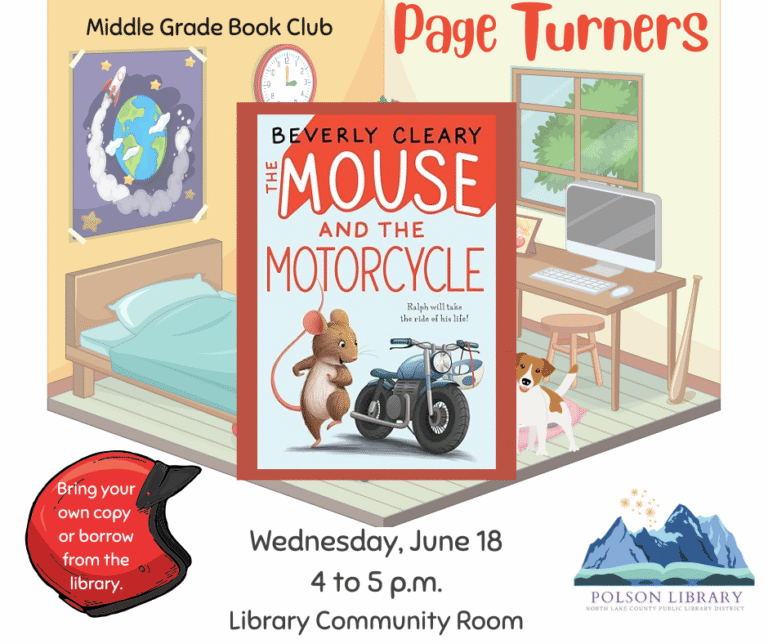 Page Turners The Mouse and the Motorcycle meeting June 18 at 4 p.m.