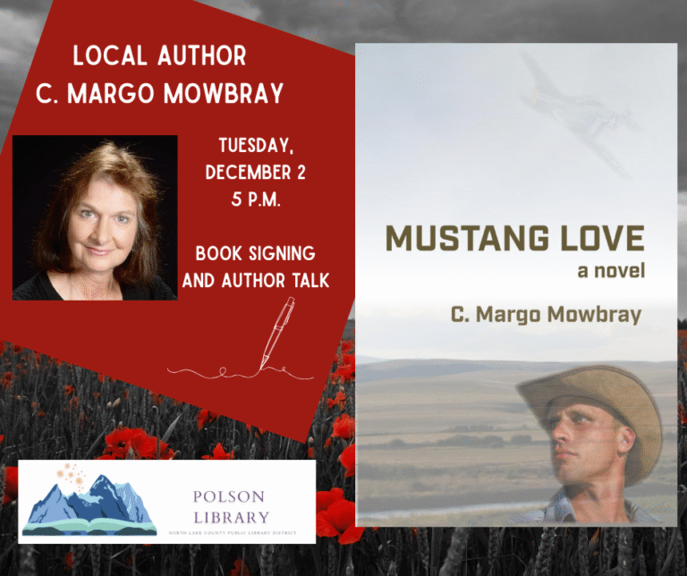 C. Margo Mowbray local author book signing and reading December 2 at 5 p.m.
