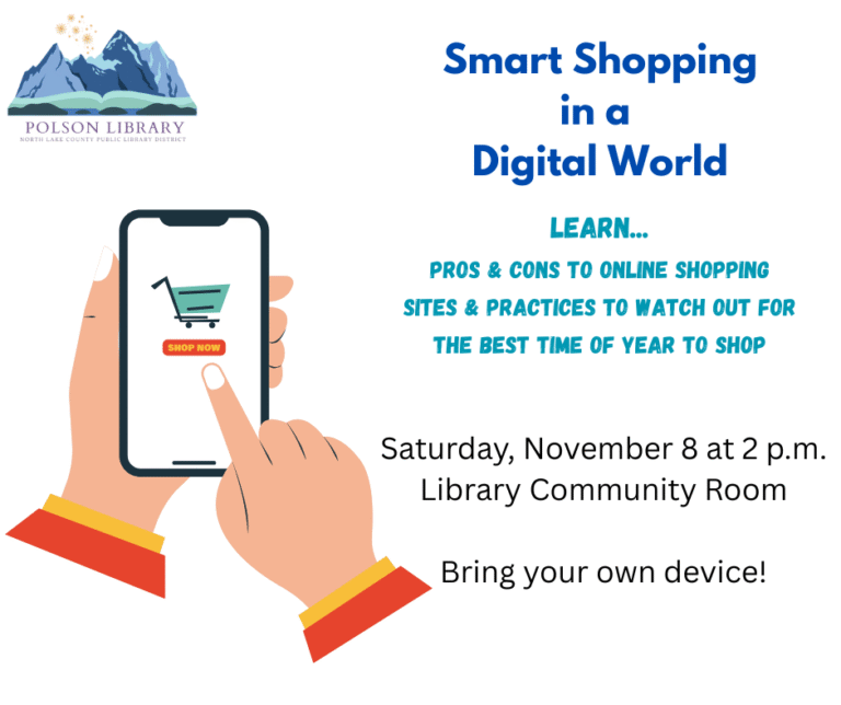 Smart Shopping in a Digital World November 8 at 2 p.m.