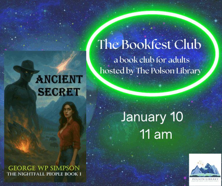 The Bookfest Club reading Ancient Secret and discussing January 10 at 11 a.m.