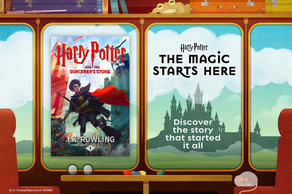 The magic starts here! Harry Potter and the Sorcerer's Stone-Discover the story that started it all. No waiting, all of September in Libby. Download the Libby app, log in with your library card, and start reading!
